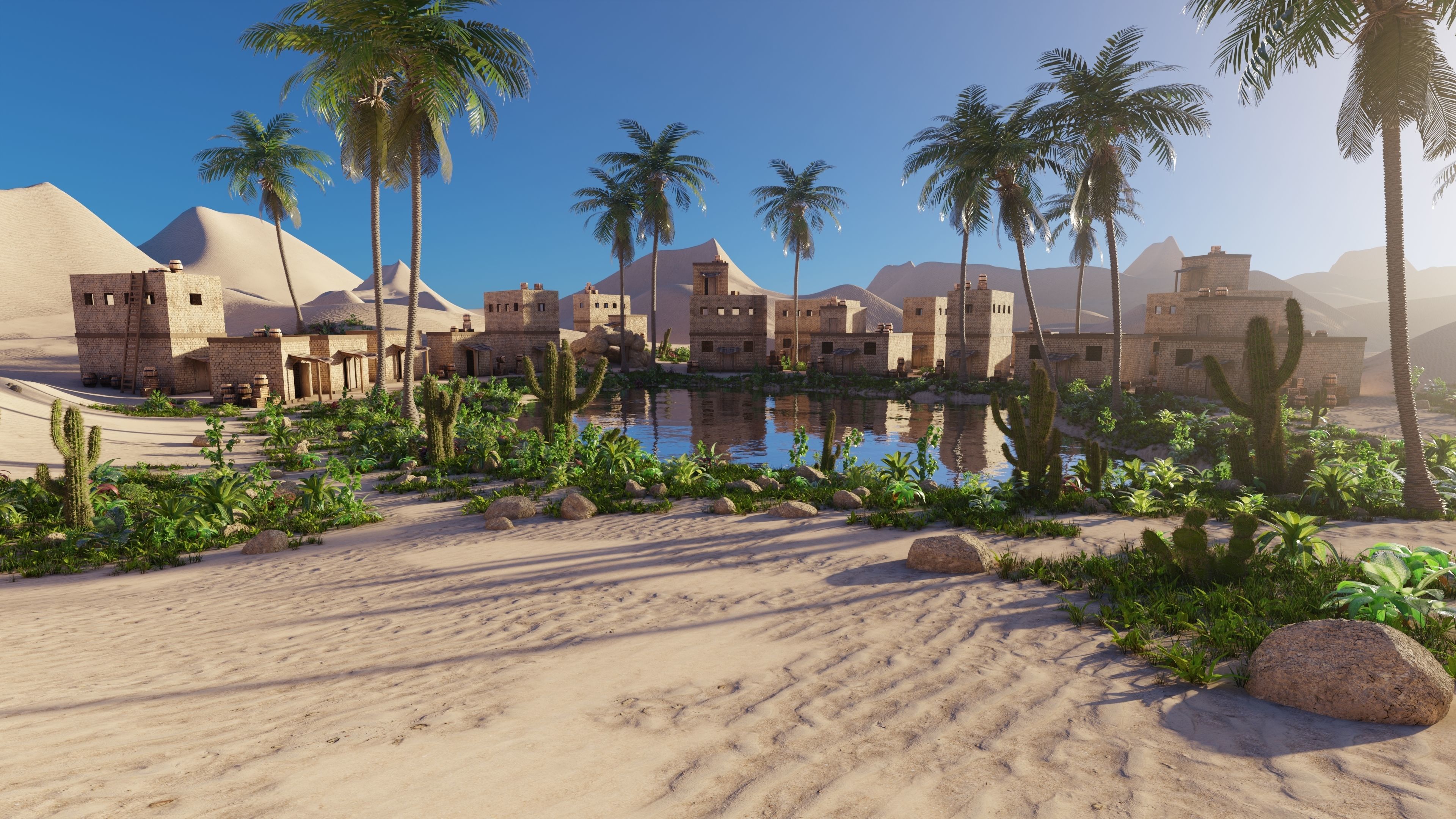 Oasis Scene 3D model_1