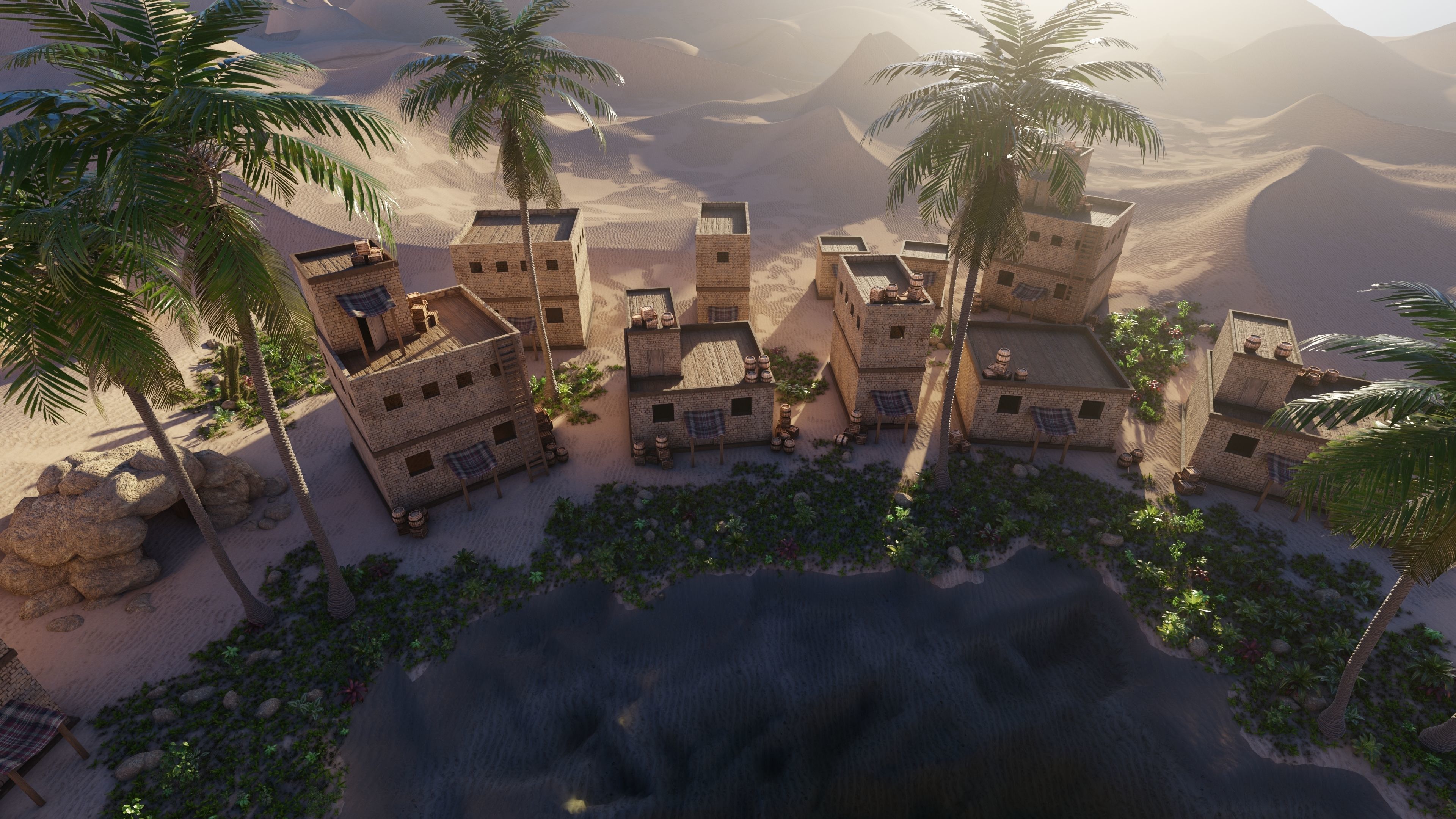 Oasis Scene 3D model_14