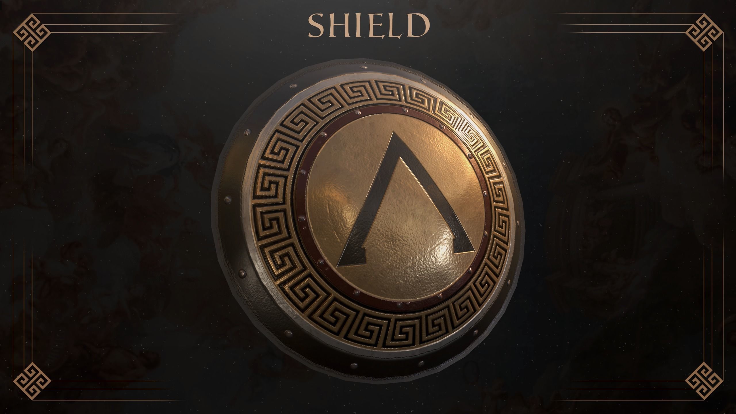 Ancient Greece Shield Pack  3D model_9