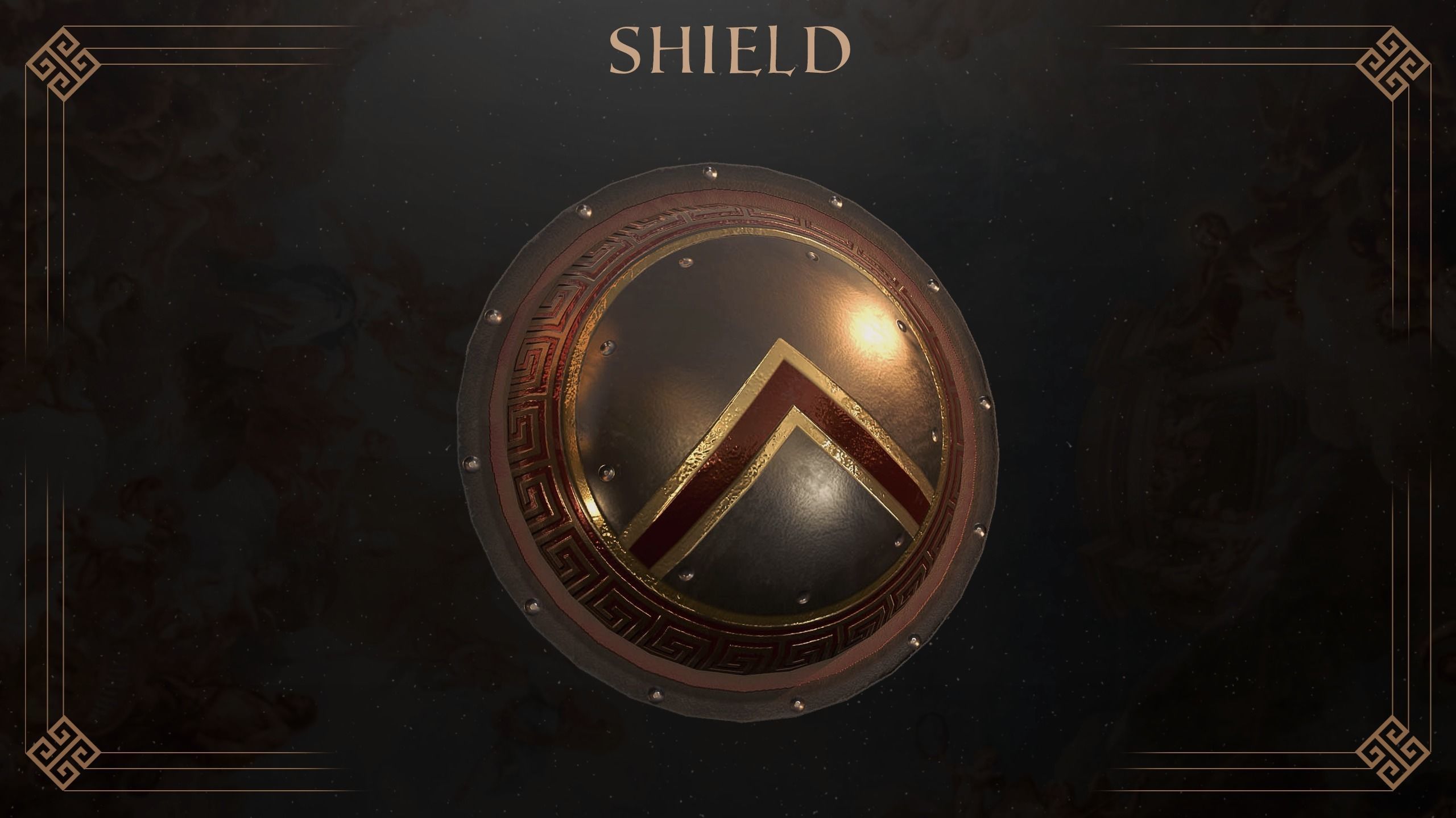 Ancient Greece Shield Pack  3D model_8