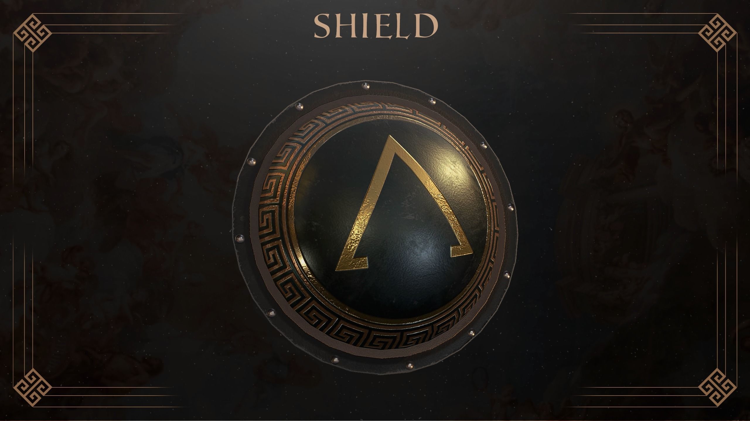 Ancient Greece Shield Pack  3D model_7