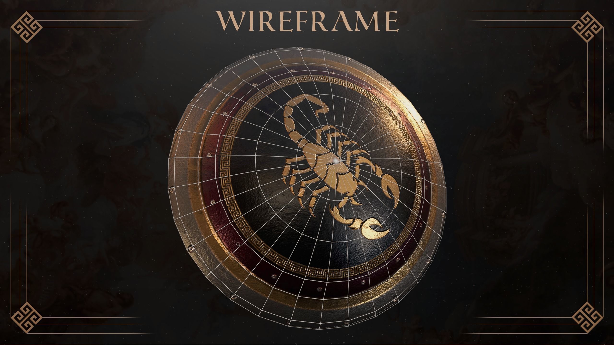 Ancient Greece Shield Pack  3D model_11