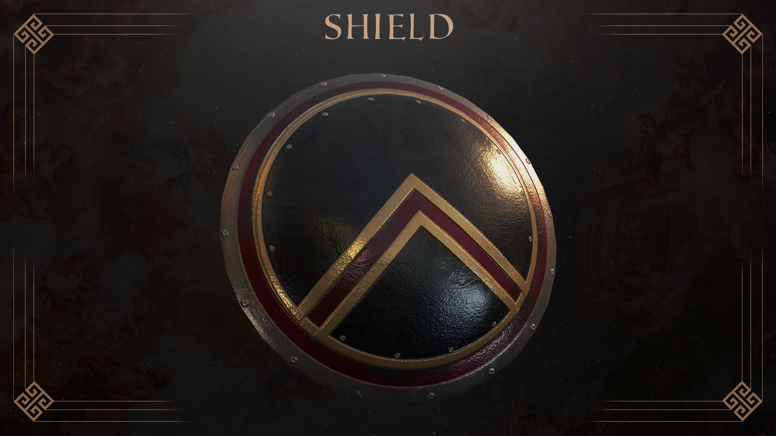 Ancient Greece Shield Pack  3D model_6