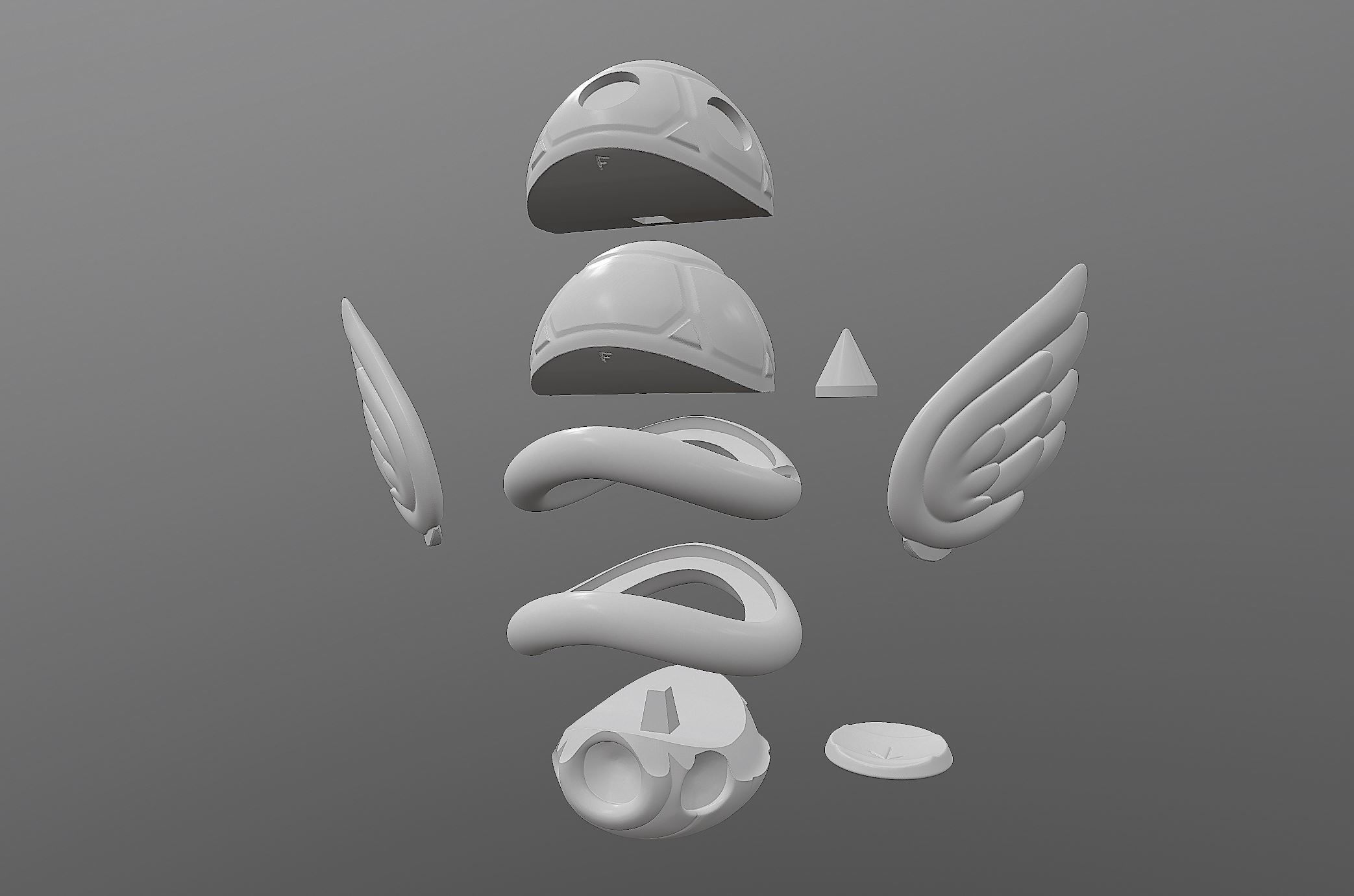 Mario Kart Shells - 3D PRINTABLE STATUES 3D print model_1