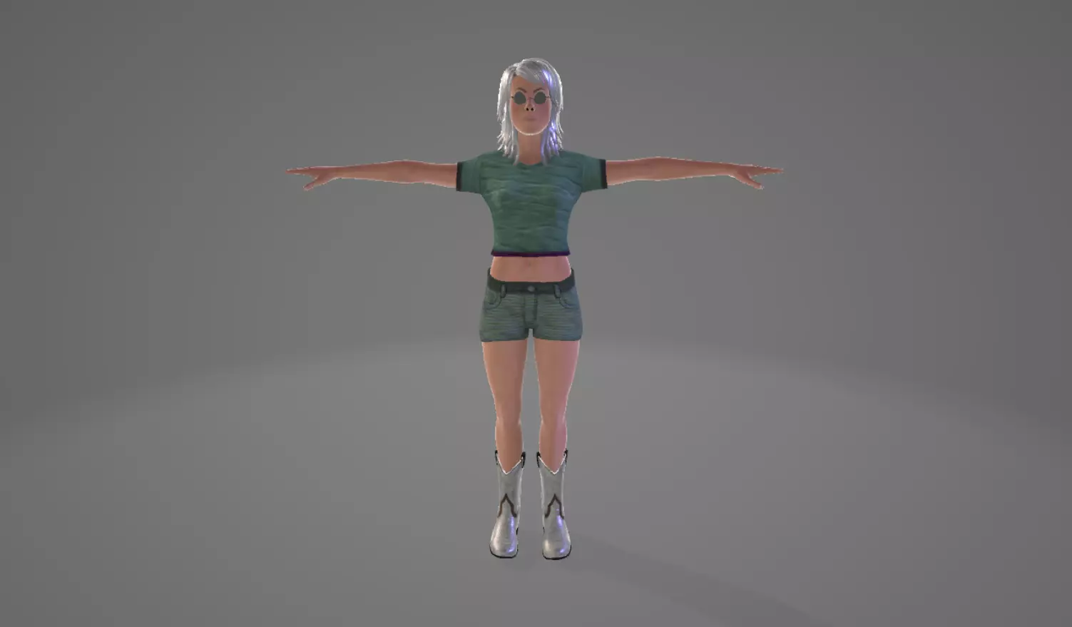 3D model fully rigged girl character VR / AR / low-poly | CGTrader