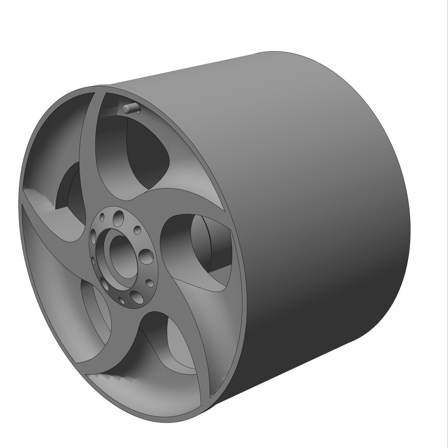 AMG Alphard 164 Rims for Hotwheels 3D print model_1