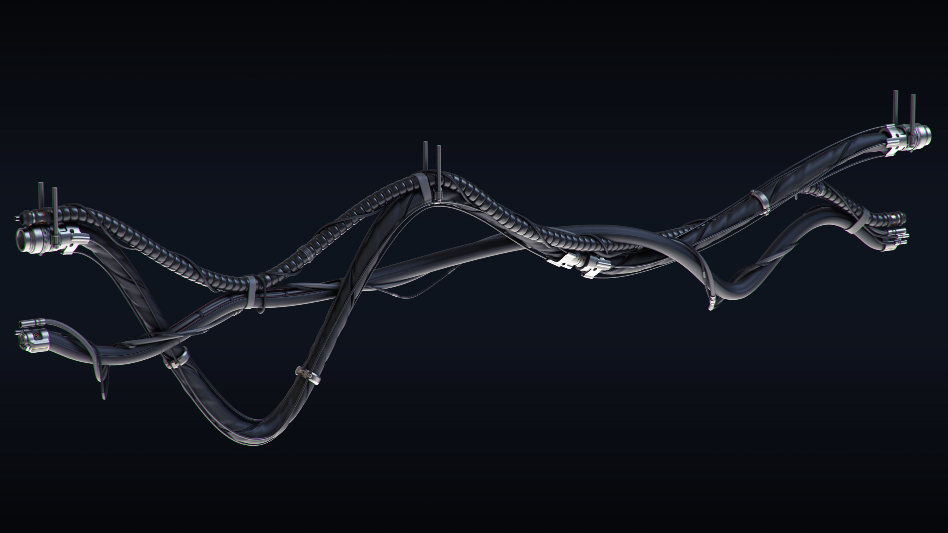 Cables and Wires set 3D model_6