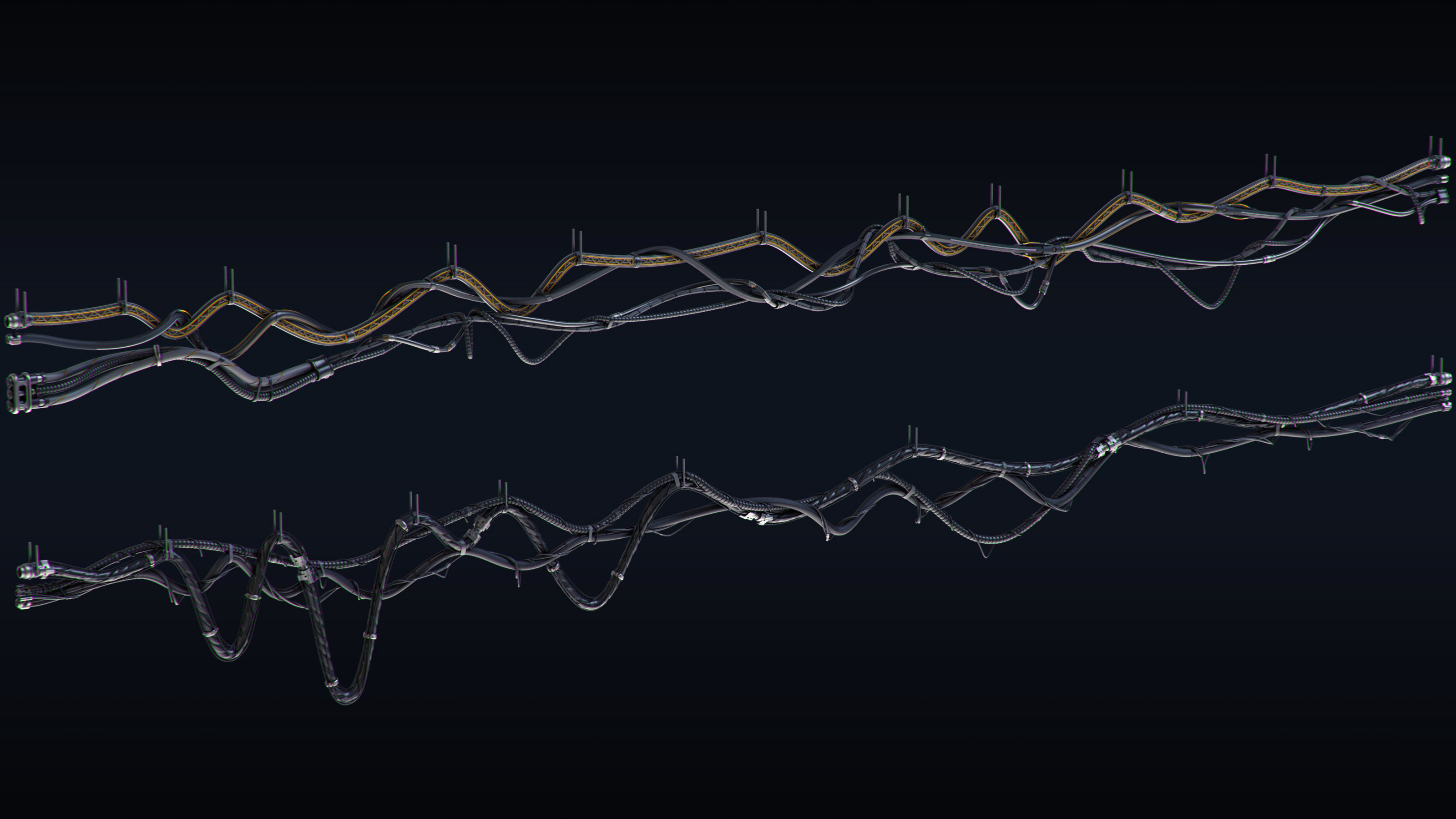 Cables and Wires set 3D model_11