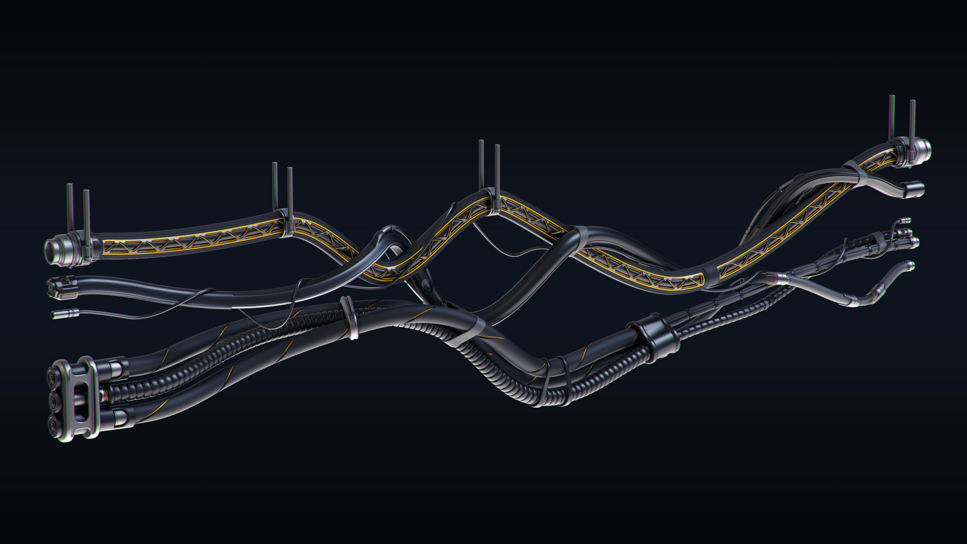 Cables and Wires set 3D model_10