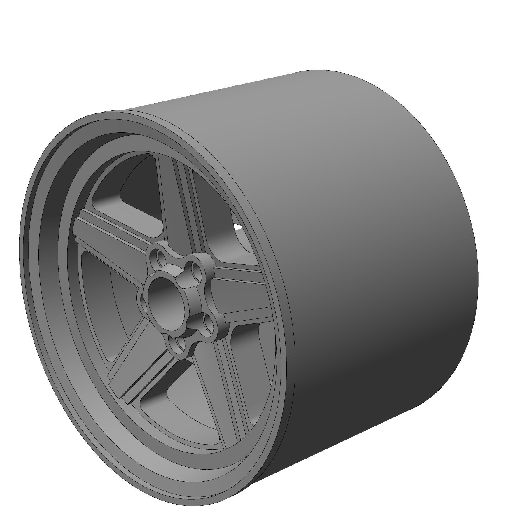 AMG Penta 164 RIMS FOR HOTWHEELS 3D print model_1