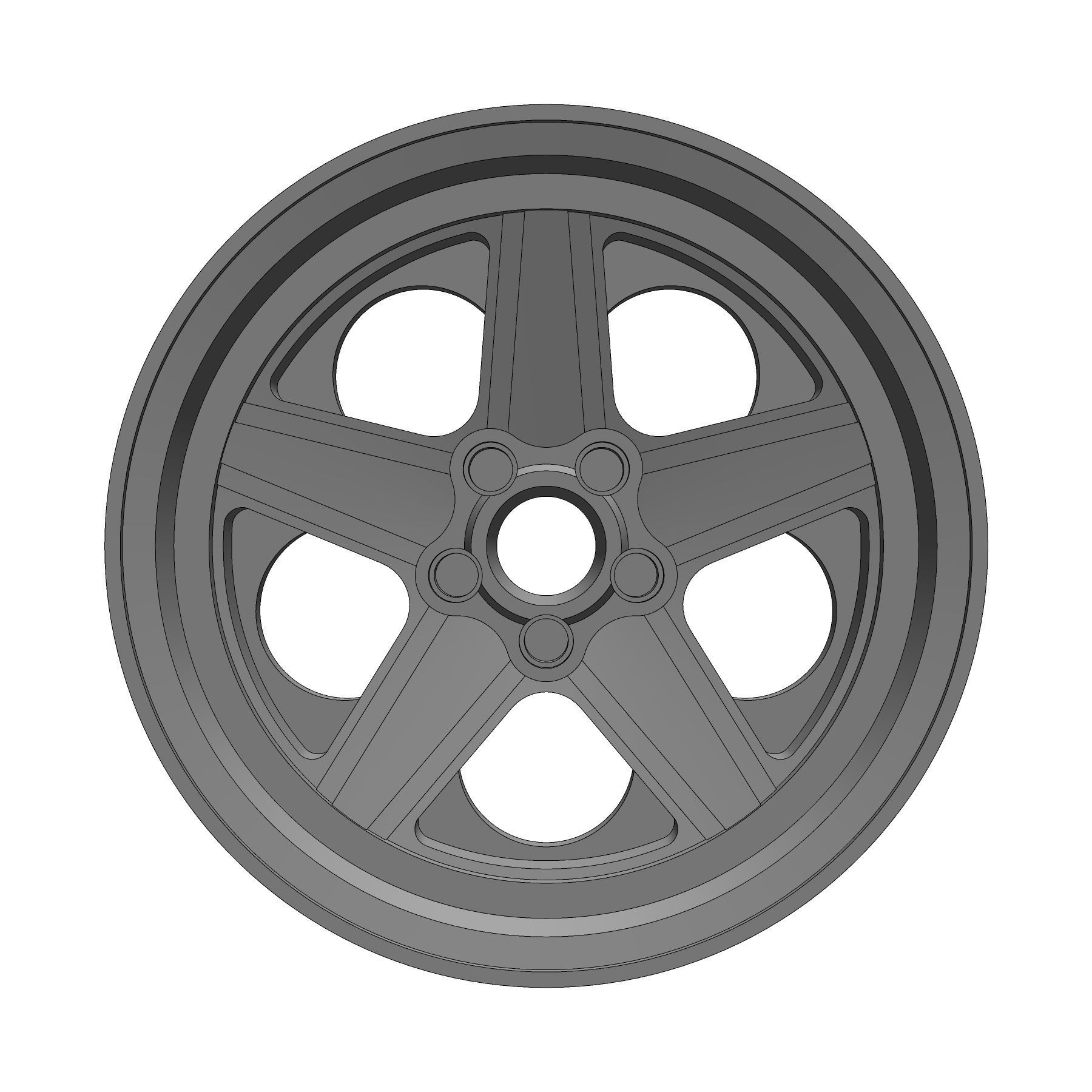 AMG Penta 164 RIMS FOR HOTWHEELS 3D print model_2