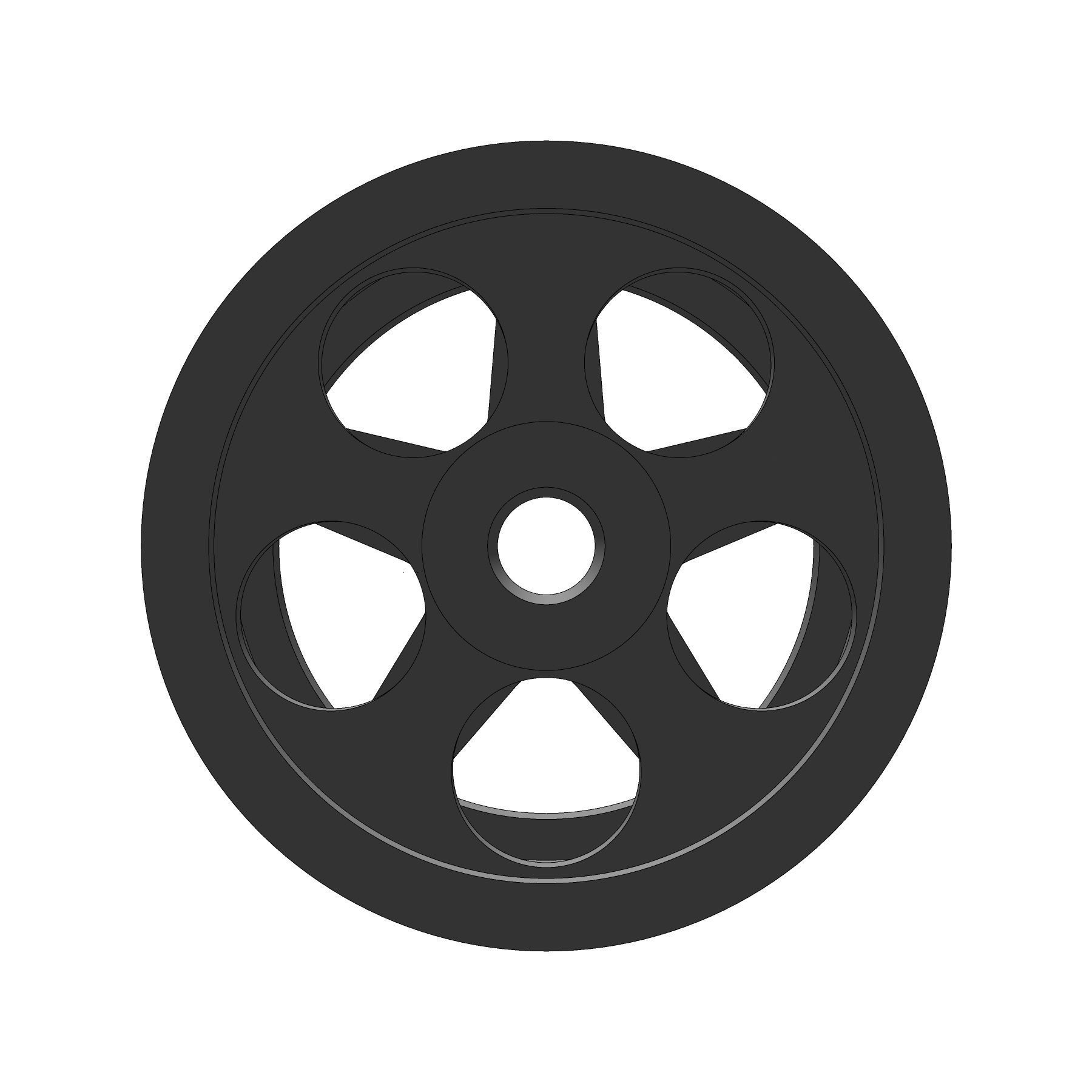 AMG Penta 164 RIMS FOR HOTWHEELS 3D print model_4