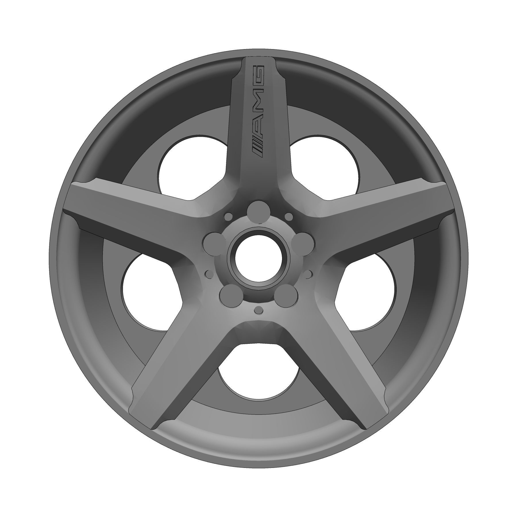 AMG Styling III 164 RIMS FOR HOTWHEELS 3D print model_2