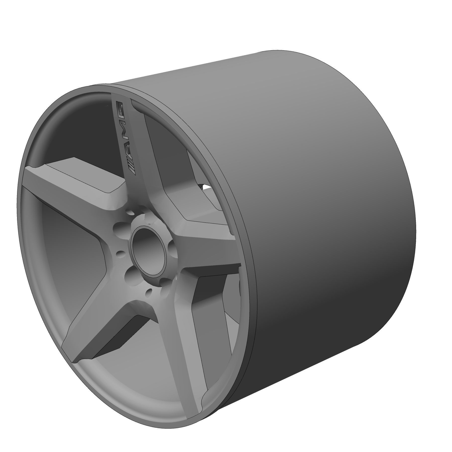AMG Styling III 164 RIMS FOR HOTWHEELS 3D print model_1