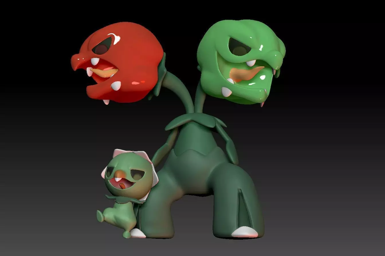 Pokemon Capsakid Scovillain 3D print model_0