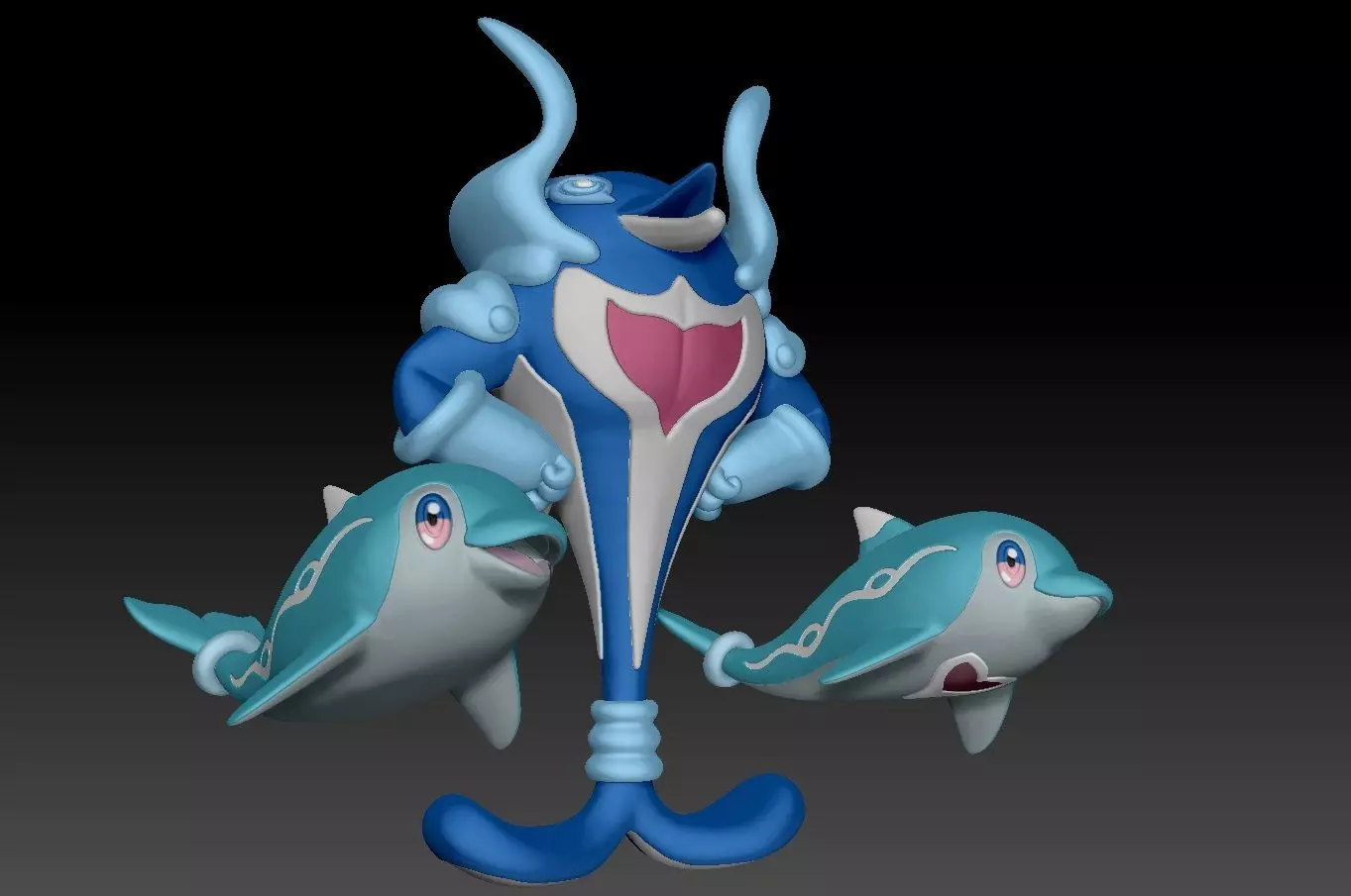 Pokemon Finizen Palafin 3D print model_0