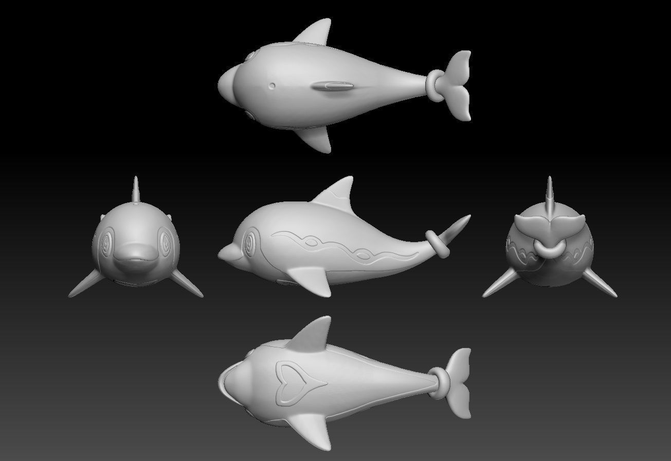 Pokemon Finizen Palafin 3D print model_2