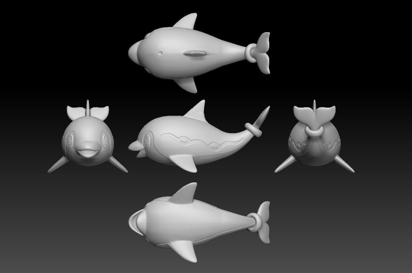 Pokemon Finizen Palafin 3D print model_1