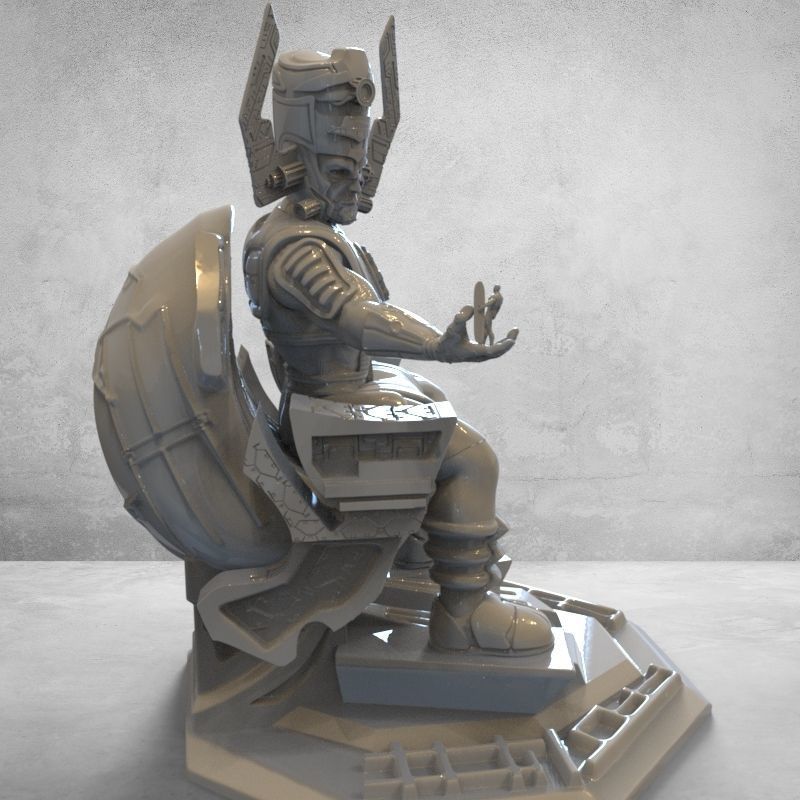 GALACTUS ON THRONE 3D print model_4