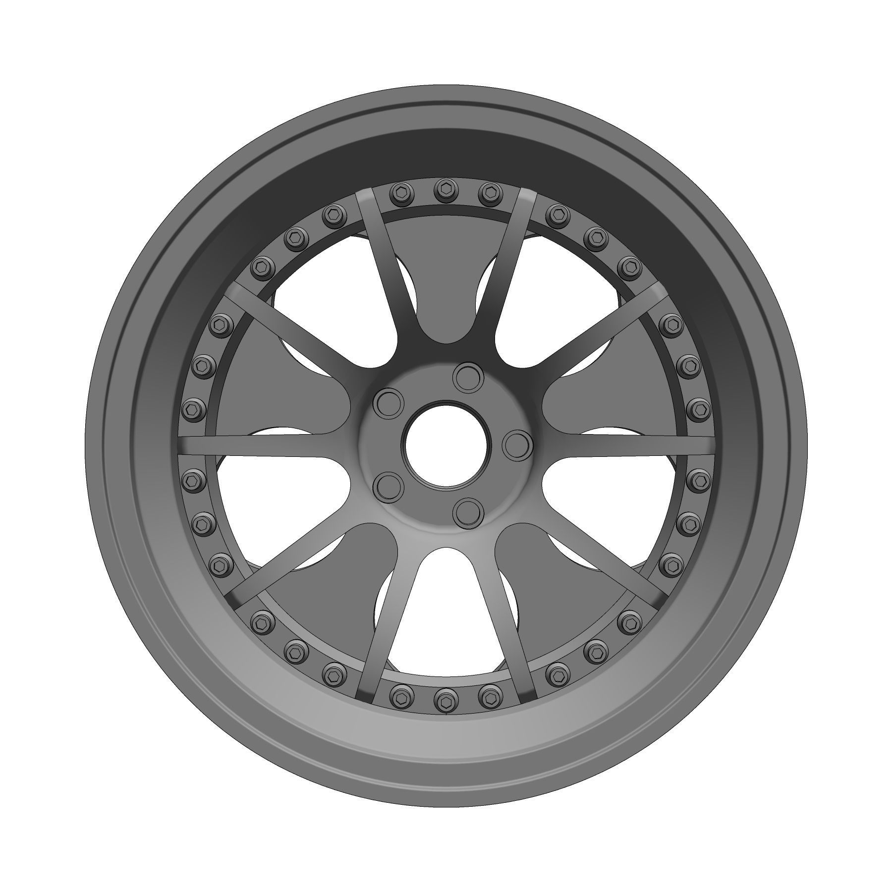 SSR Professor SP5 164 RIMS FOR HOTWHEELS 3D print model 3D print model_2