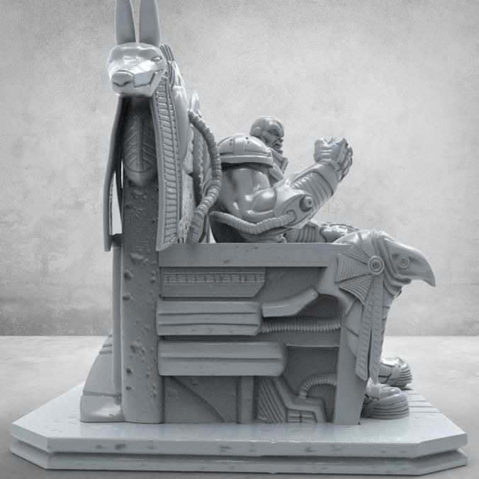 APOCALIPSIS ON THRONE 3D print model_1