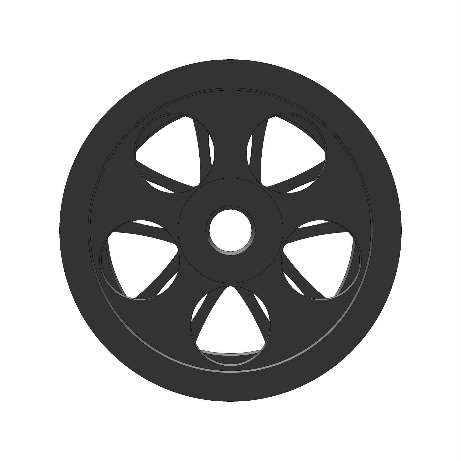 Weds Kranze LXZ 164 RIMS FOR HOTWHEELS 3D print model 3D print model_4