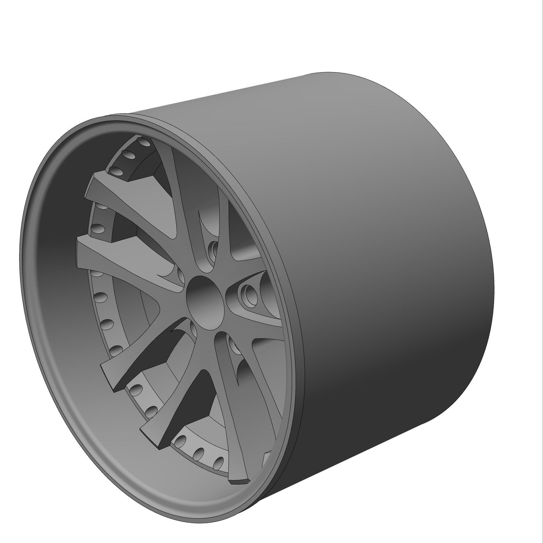 Weds Kranze LXZ 164 RIMS FOR HOTWHEELS 3D print model 3D print model_1