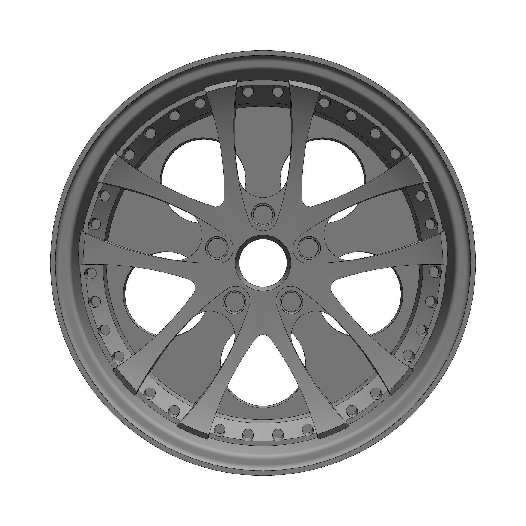 Weds Kranze LXZ 164 RIMS FOR HOTWHEELS 3D print model 3D print model_2
