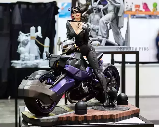 CAT WOMAN MOTORCICLE 3D print model
