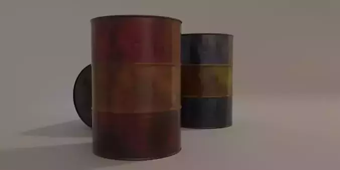 Barrel oil cans