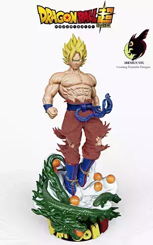 GOKU SUPER SAYA  3D print model