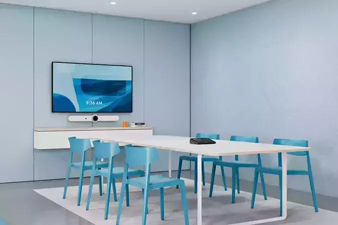 Minimalist Meeting Room - Logitech Themed Office Space 3D model