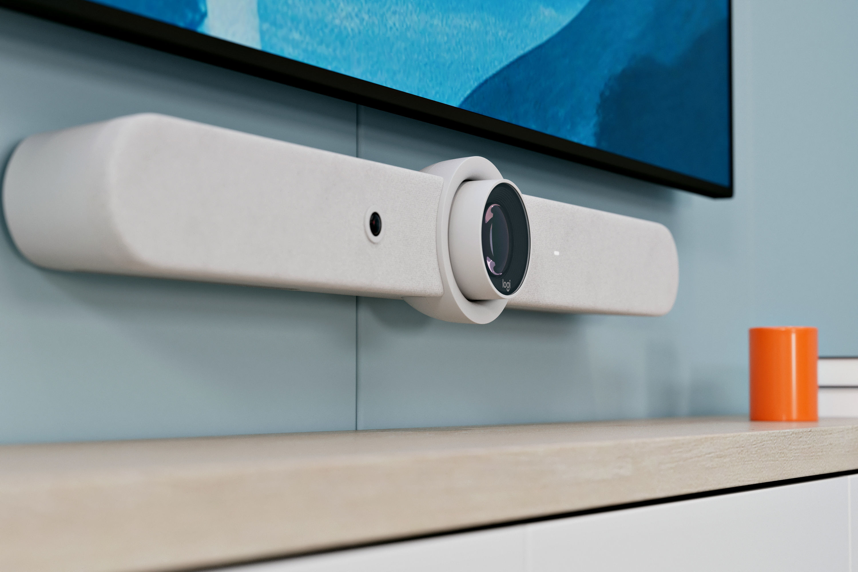 Minimalist Meeting Room - Logitech Themed Office Space 3D model_5