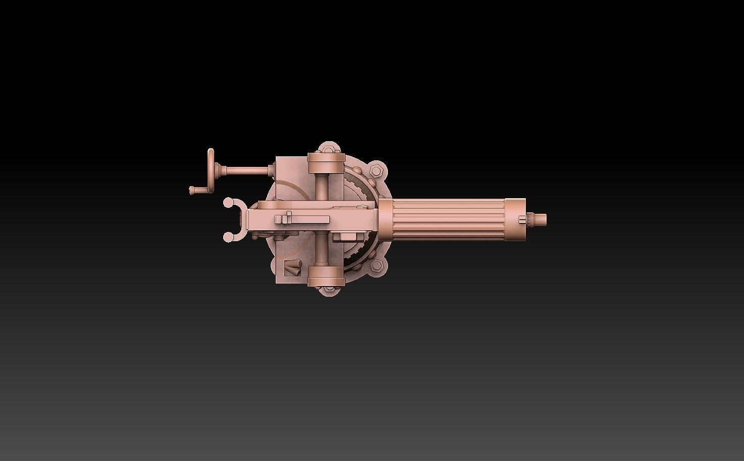 Navy Maxim Gun 3D print model_8