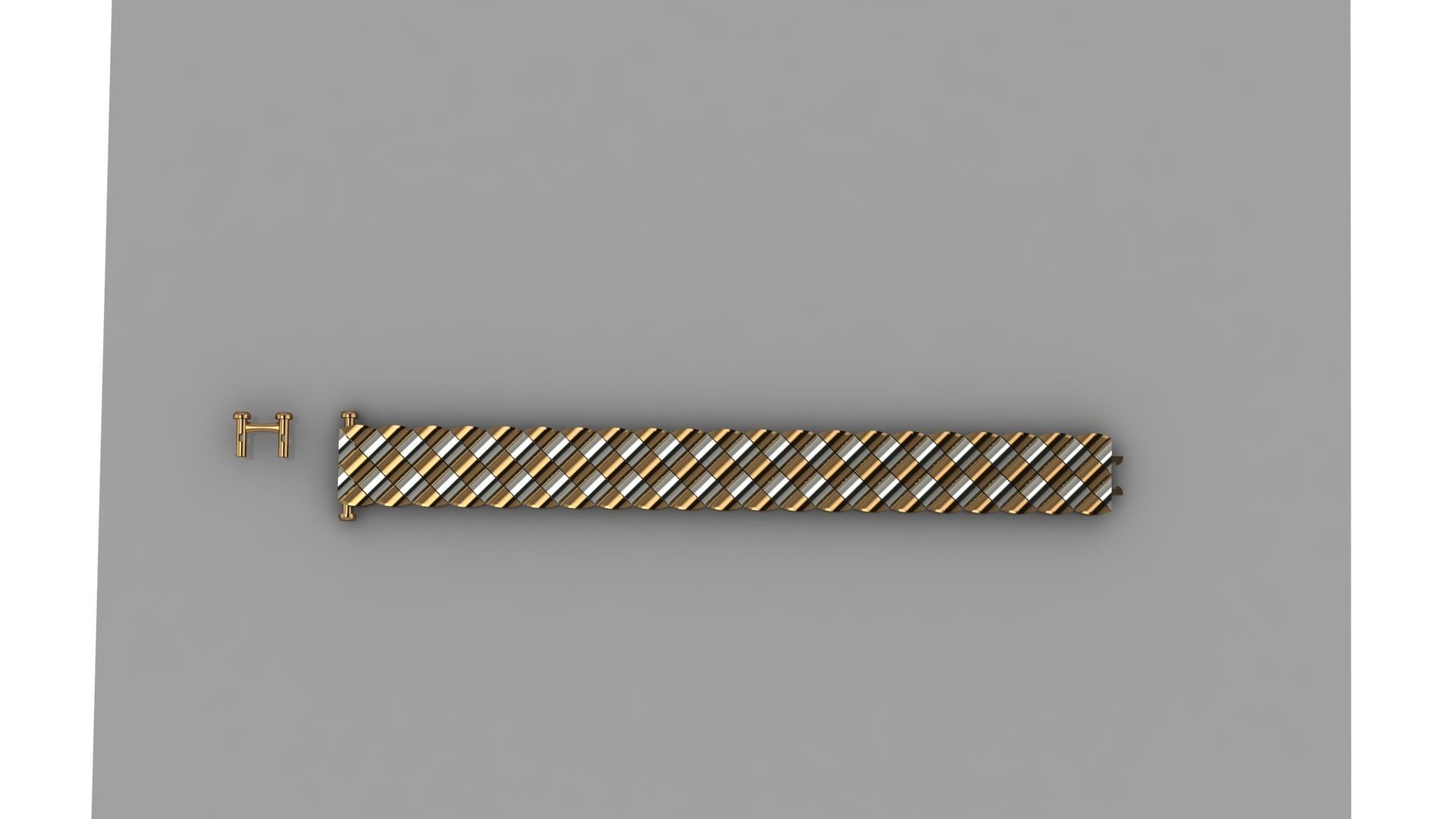 cuban chain luxury 3D print model_4