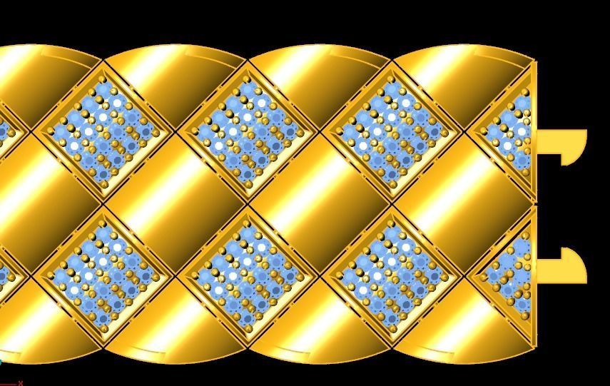 cuban chain luxury 3D print model_3