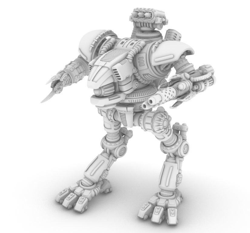 RAPTOR A-28MM PROJECT RAPTOR FAST ATTACK COMBAT WALKER 3D print model_25