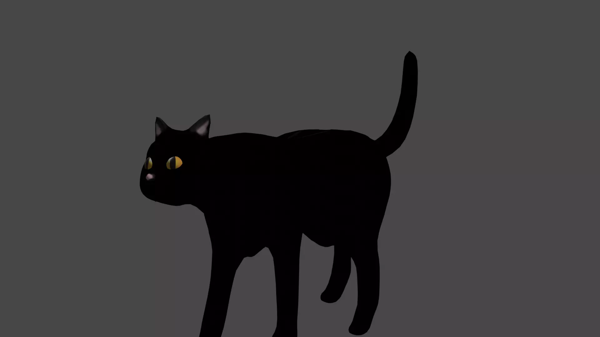 Black Cat 3D model_0