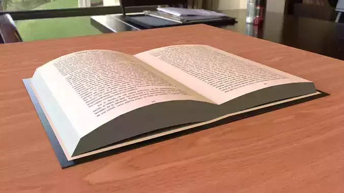 Open Book 3D model