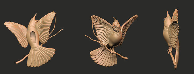 Bird Statue for 3d Printing 3D print model