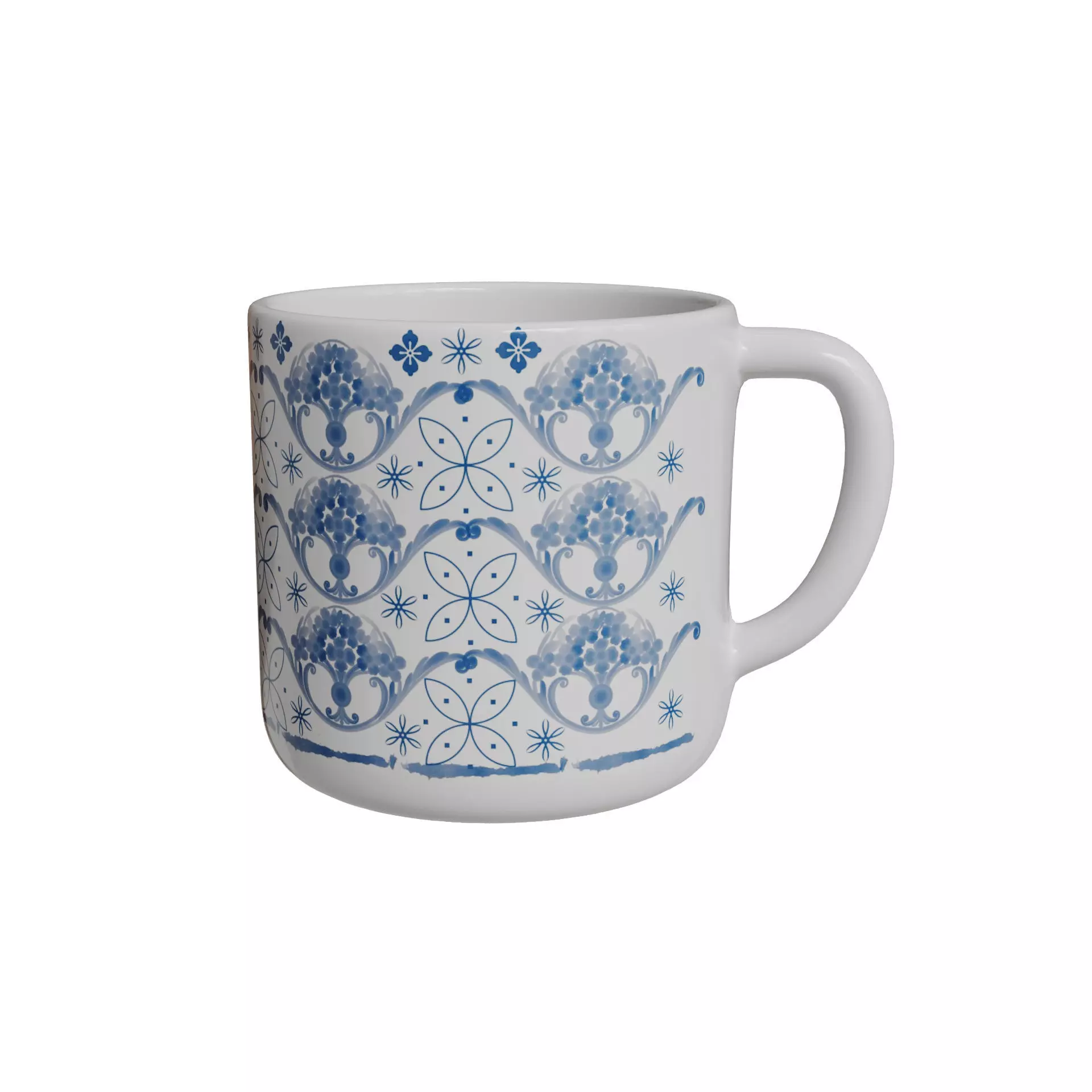 Decorative Mug Free 3D model