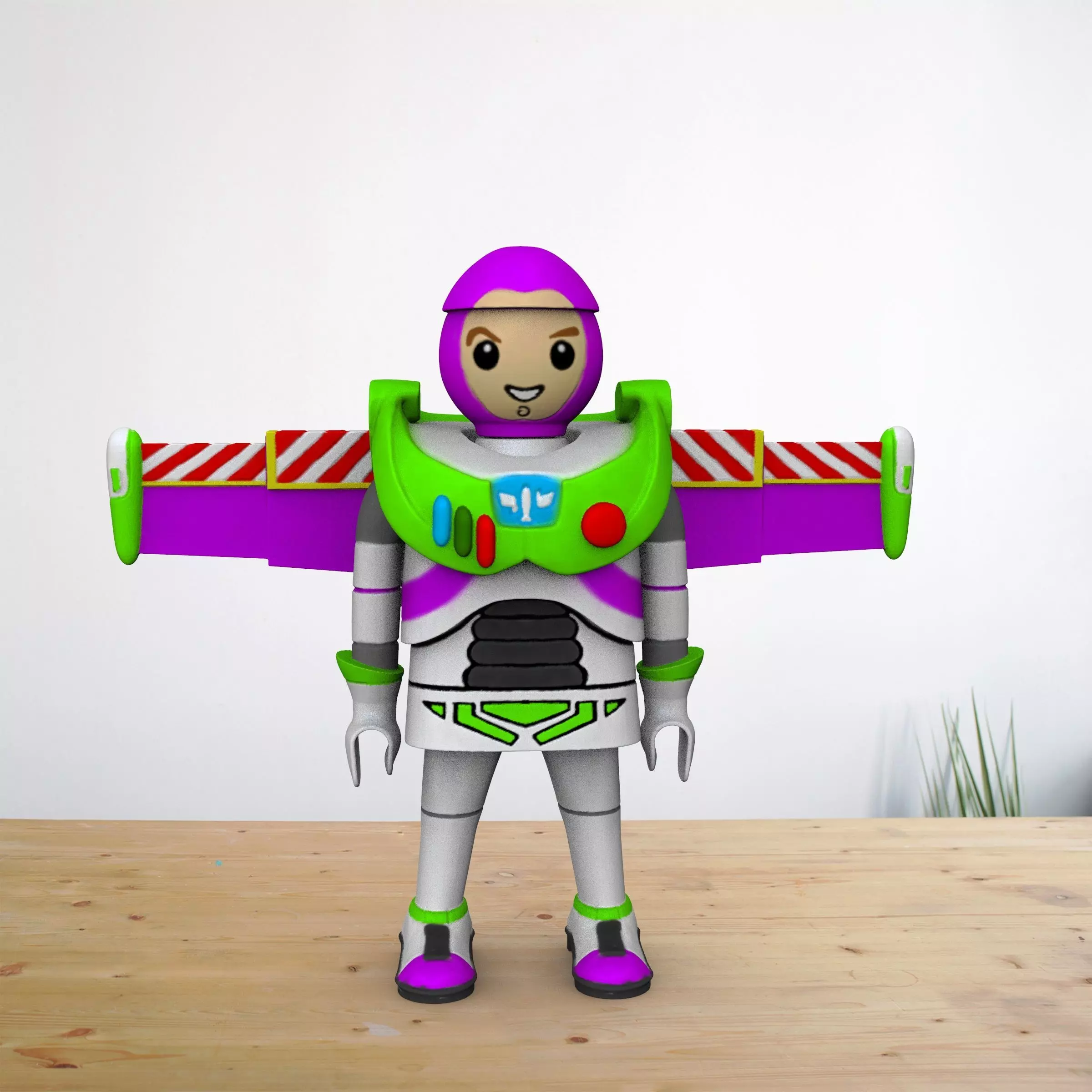 BUZZ LIGHTYEAR PLAYMOBIL 3D print model_0