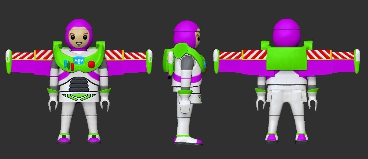 BUZZ LIGHTYEAR PLAYMOBIL 3D print model_3