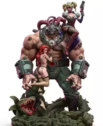 bane harley quinn y ivy