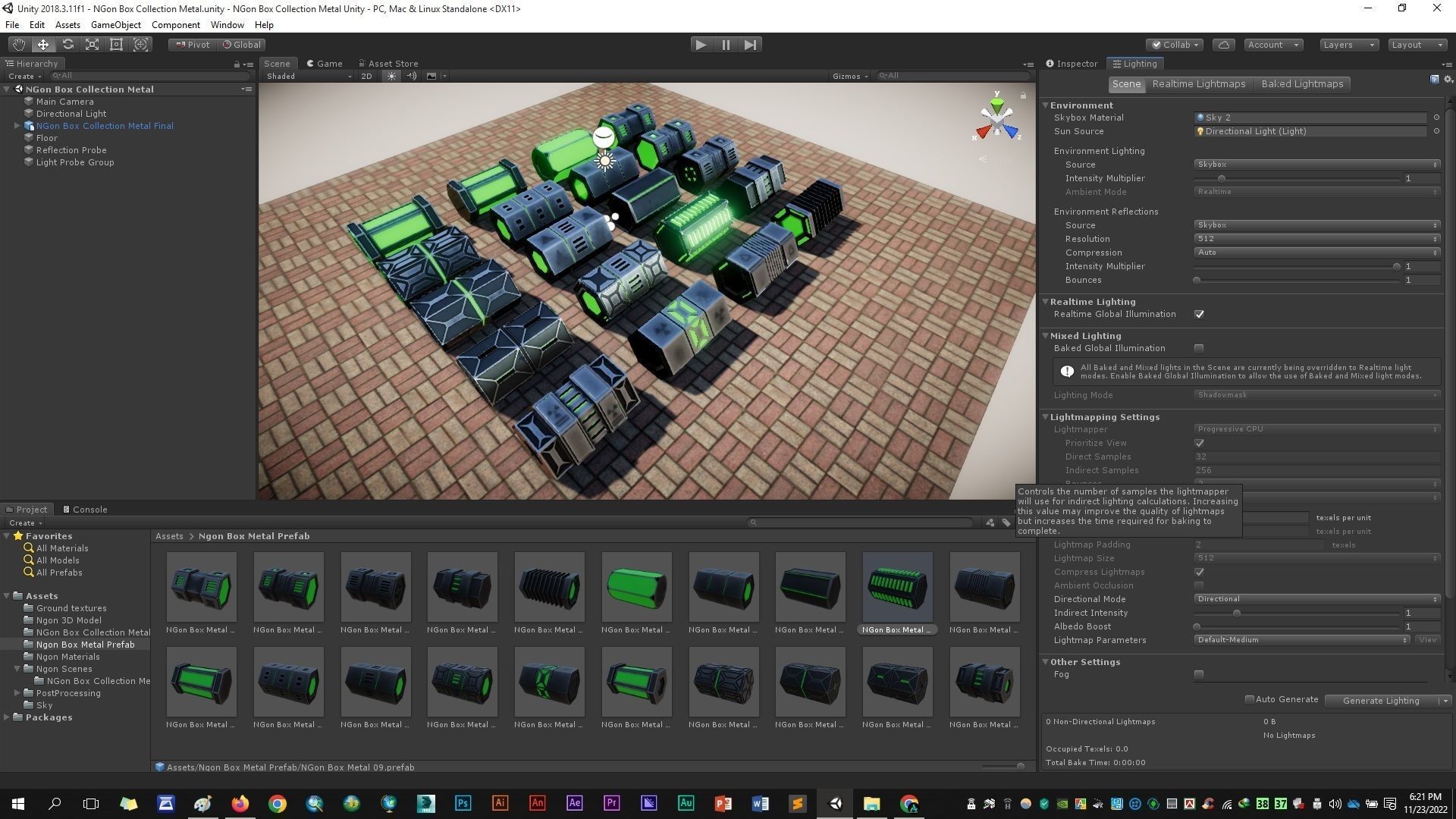 NGon Box Collection Metal Low-poly 3D model_18