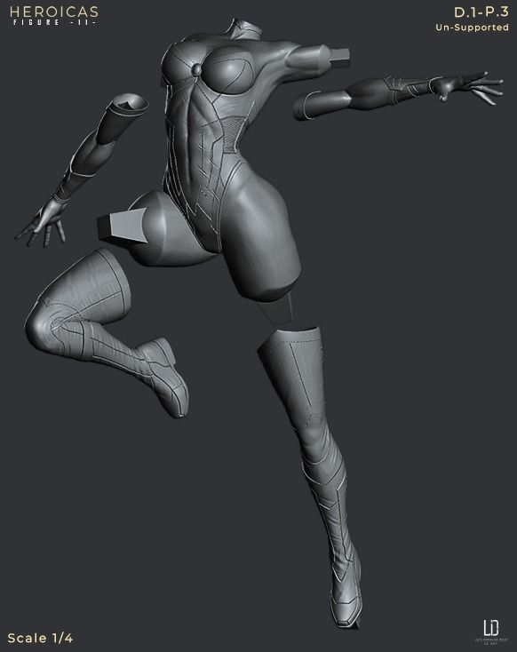 Heroicas - Figure 11 - D1 - Storm -  3D print model_3