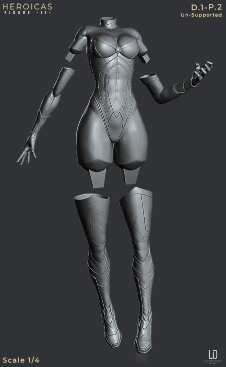 Heroicas - Figure 11 - D1 - Storm -  3D print model_7