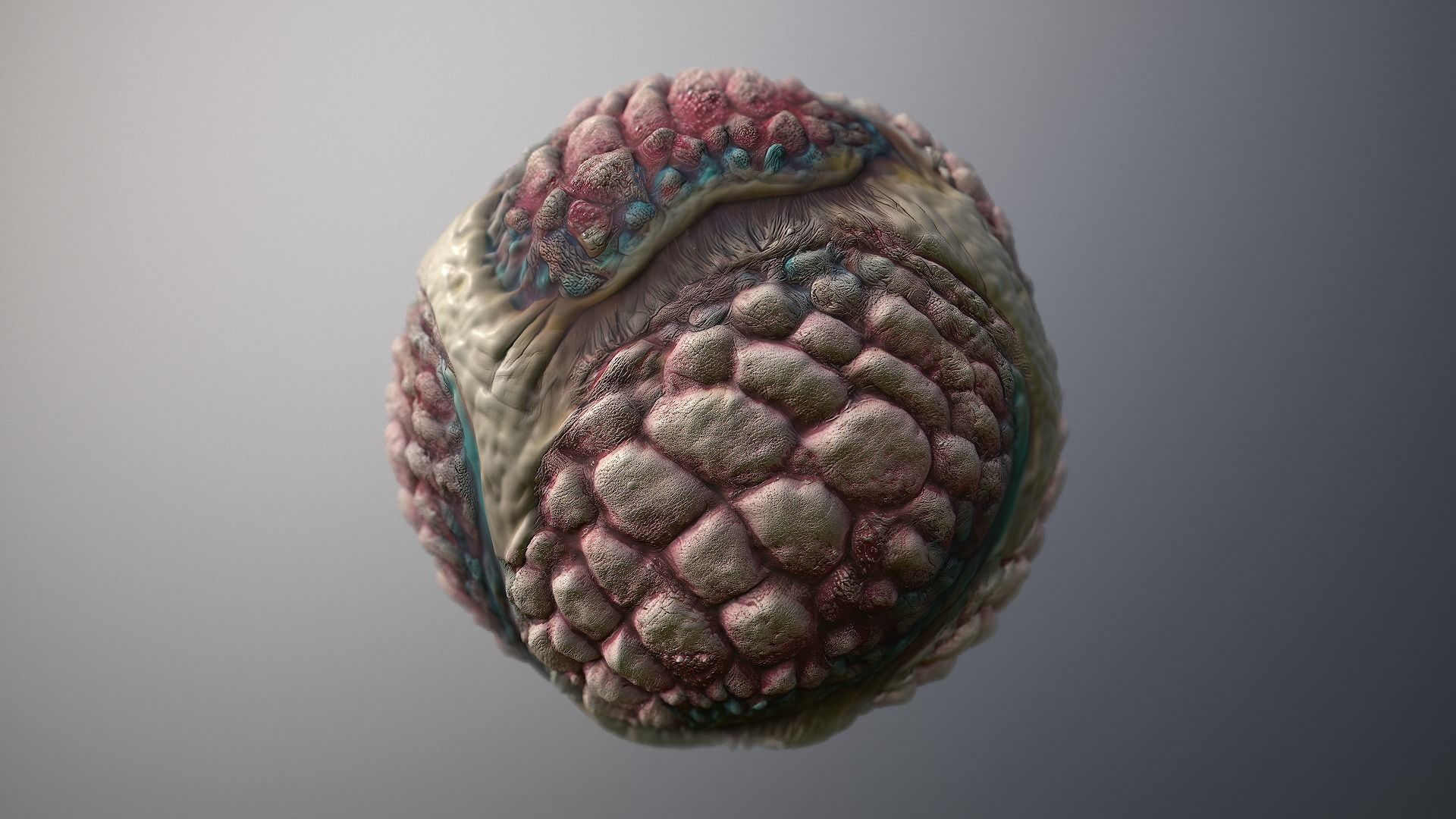 Material Skin Monster 39 Seamless PBR Texture Texture_7
