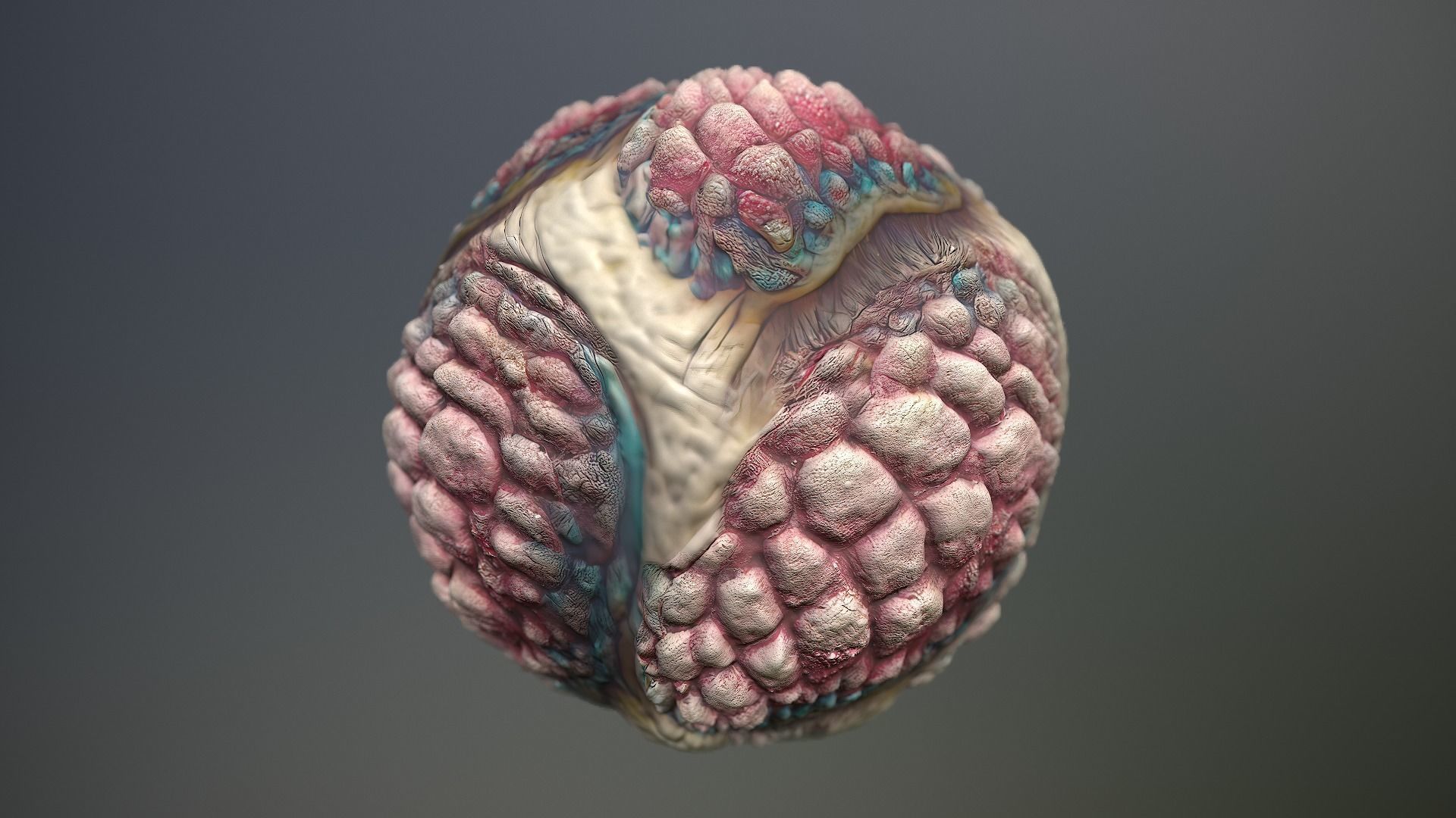 Material Skin Monster 39 Seamless PBR Texture Texture_14