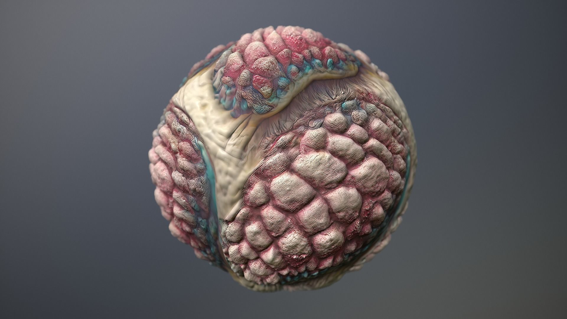 Material Skin Monster 39 Seamless PBR Texture Texture_10